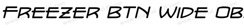 Freezer BTN Wide Oblique字体转换